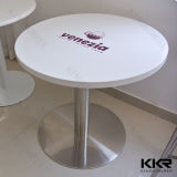 600mm Custom Artificial Stone Round Table with Logo