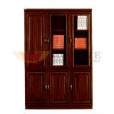 Walnut Office Book Cabinet Furniture Veneer (HY-C810)