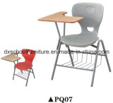 School Plastic Conference Chair with Wood Writing Tablet PQ07
