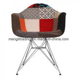 High Quality Comfortable Metal Legs Fabric Dining Chair