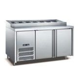 Air-Cooling/Direct-Cooling Retain Freshness Stainless Steel Salad Table 520L