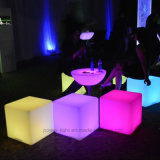 PE Material Plastic LED Lighted Round Table
