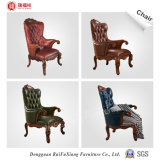 W215 Ruifuxiang Antique Brown Leather Chair with International Certificate