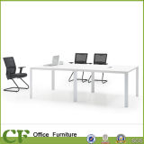Fashion White Meeting Table with Metal Frame