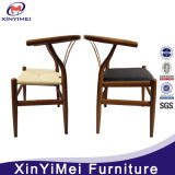 American Walnut Wood Frame Woven Paper Cord Wegner Y Chair, Wishbone Chair