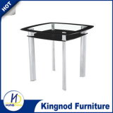 Glass Silver Coated Bar Table