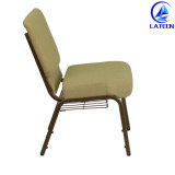 Good Price Comfortable Fabric Cushion Metal Church Chair