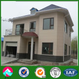 Prefabricated Steel Frame House Villa with Nature Stone Painting