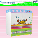 Kindergarten Wooden Kids Role Play Shelf Cartoon TV Table Functional TV Cabinet (HB-04104)