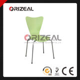 Stainless Steel Leg Bent Solid Wood Chair for Wholesale (OZ-1043)