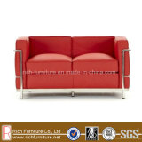 LC2 Modern Office Commercial Leather Sofa for Hotel (2 Seat)