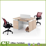China Factory 2 Seaters Office Table Wood Computer Desk