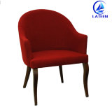 Metal Furniture Comfy Fabric Sofa Chair Imitated Wooden