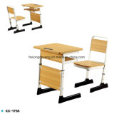 Commercial Furniture Metal MDF Combo School Desk and Chair Xc-1756