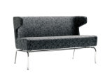 Leisure Design Furniture Classic Wooden Office Fabric Sofa