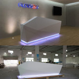 White High Quality Moden Front Office Counter Design Stone Retail Checkout Counter