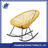 PE-RC02 Outdoor Garden PE Rattan Egg Shape Rocking Chair