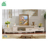 Wall Unit White Corner TV Stand Cabinet Wooden Furniture European Style