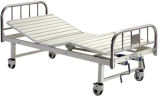 Hb-28 Stainless Steel Manual Hospital Bed, Movable Full-Fowler Bed
