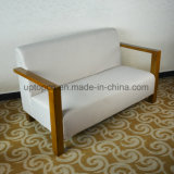 Rectangle White Fabric Restaurant Booth Sofa for Hotel (SP-KS267)
