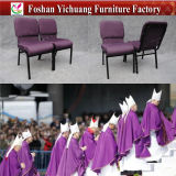 Factory Direct Sale High Quality Colourful Metal Used Steel Church Chair (YC-G73)