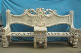 Carved Stone Marble Garden Chair for Garden Decoration (QTC028)