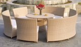 Garden Dining Set Round Chair and Table Wicker Furniture