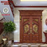 Expensive Entrance Solid Wood Double External Door (GSP1-020)