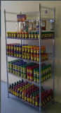 Epoxy Coated Metal Wire Display Shelving for Market & Showroom Application