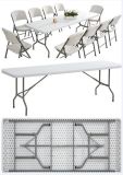 Garden Furniture 8 Seats Portable Plastic Folding Table for Picnic Dining Party