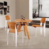 Restaurant Wooden Jean Prouve Gueridon Table and Chair (SP-CT527)