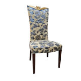 Popular Fabric Cushioned Wood Finish Metal Hotel Chair (JY-F33)