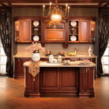 Hot Selling Solid Wood Kitchen Cabinet Yb-16006
