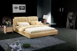Modern European Style Genuine Leather Bed (SBT-5807)