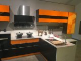 2018 Australia Project High Gloss Lacquer Kitchen Cabinet