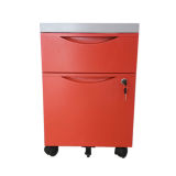 Home Use Colorful Movable 3 Drawer Mobile Pedestal Cabinet