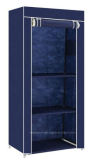 Single Fabric Canvas Clothes Wardrobe Cupboard Shelves Storage Organiser Hanging (FW-45B)