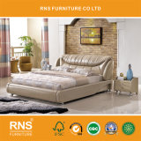 A931 Simple Bedroom Leather Double Bed