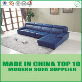Chinese Modern L Sahpe Leather Sofa for Living Room