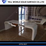 Artificial Stone Modern Commercial Office Desk White CEO Table Furniture