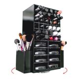 Rotating Acrylic Lipstick Makeup Organizer, Acrylic Lipstick Display Cabinet