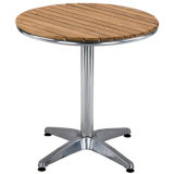 Commercial Beautiful Aluminum Wooden Table (DT-06270S3)