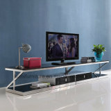 TV Stand Set with Living Room Stainless Steel