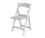 Cixi Yongye White Plastic Resin Folding Restaurant Chair