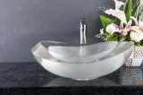 SGS Transparent Resin Made Above-Mounted Wash Basins (AX1003 clear white)