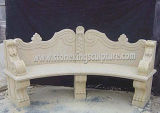 Hand Carved Marble Bench for Garden and Outdoor (SK-1963)