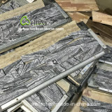 M711 Black/Grey Wood Grain Marble Culrutr Stone for Wall Decorating/Wall Cladding