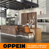 Oppein Luxury Wood Kitchen Cabinet with Sintered Surface Finish (OP16-SIN01)
