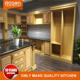 Frameless Shaker Country Style Wood Yellow Kitchen Furniture