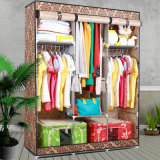 Modern Simple Wardrobe Household Fabric Folding Cloth Ward Storage Assembly King Size Reinforcement Combination Simple Wardrobe (FW-58C)